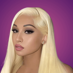 4x4 Closure 613 Blonde Straight Wig