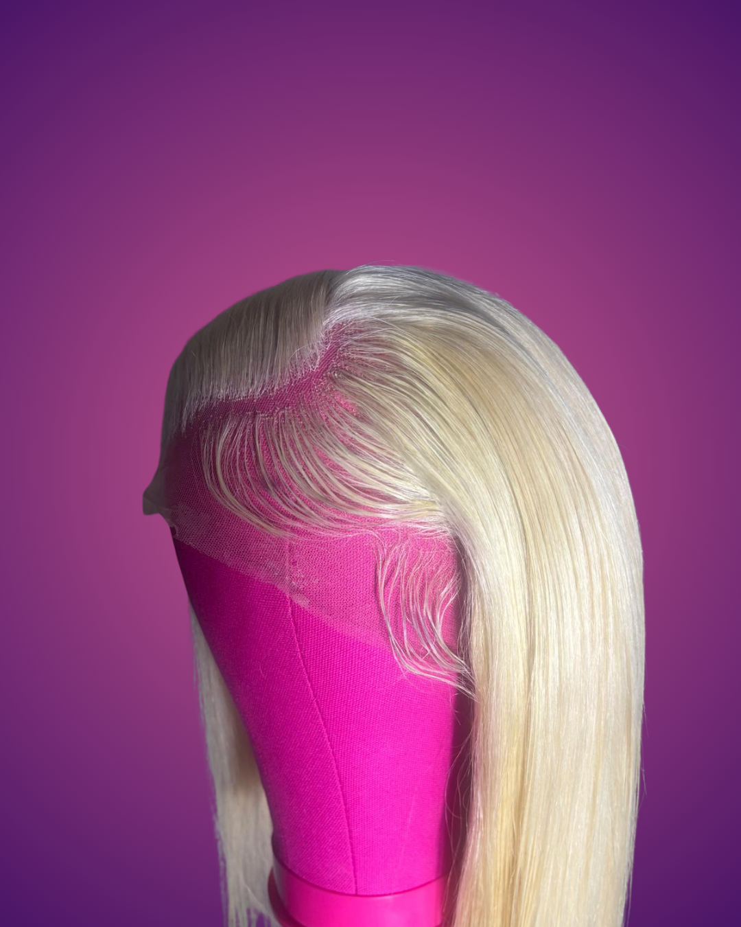 4x4 Closure 613 Blonde Straight Wig