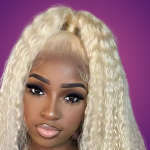 613 Blonde 4x4 Closure Deep Wave Wig