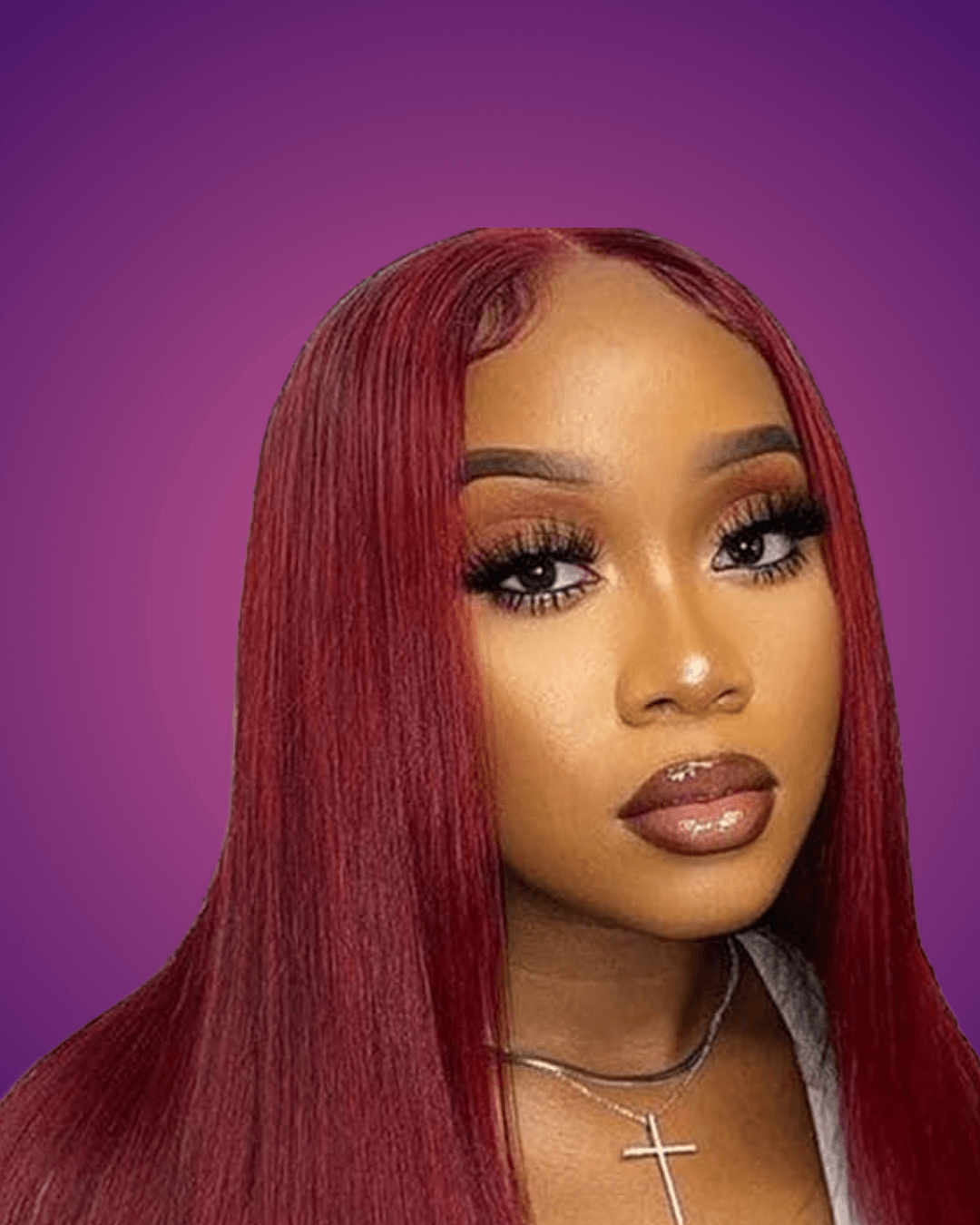 Color Customized 4x4 Closure Straight Hair Wig - Image 2