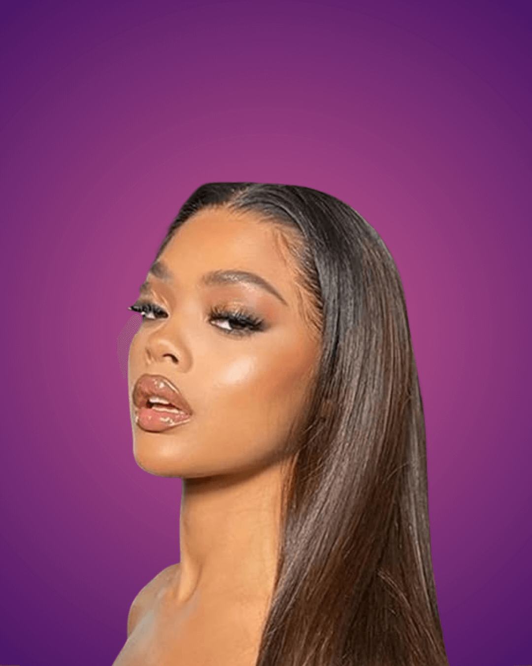 Color Customized 13x4 Frontal Straight Wig - Image 3